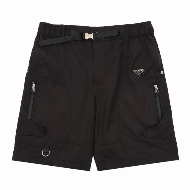 Prada 普拉达 三角标拉链口袋短裤 Size：Xs-L