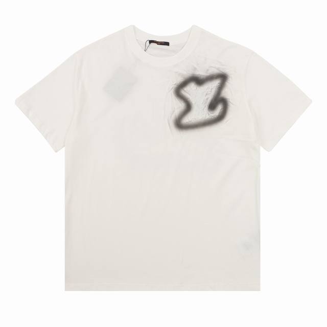 Louisvuitton 路易威登 胸前Logo手绘刺绣短袖T恤 Size：S-L