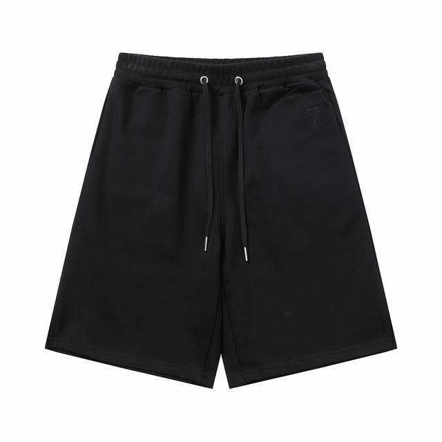 款号：523 Ami春夏短裤系列~ 重磅厚实高克重 纯棉380克重毛圈 细节到位 质量过关 支持对比 S-Xl 四个码数 85-200斤可穿 颜色：黑色