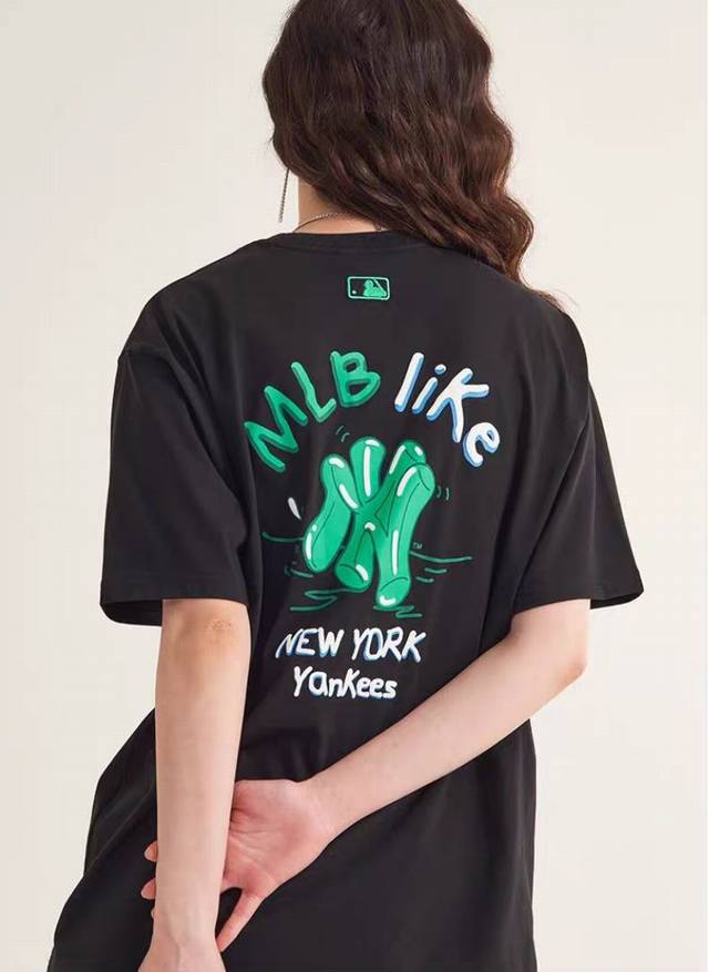 907款 #洗水麦贴有可识别防伪芯片# 颜色：黑色 白色 蓝色 尺码：S～Xxl
