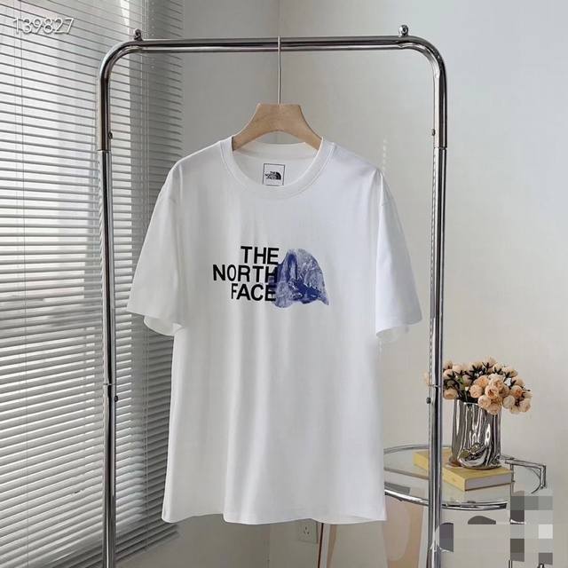 299#The North Face北面高品质短袖，260克双纱面料，现货可报，宽松版型，最大穿到220斤都行，码数Mlxlxxl，颜色：黑色，白色