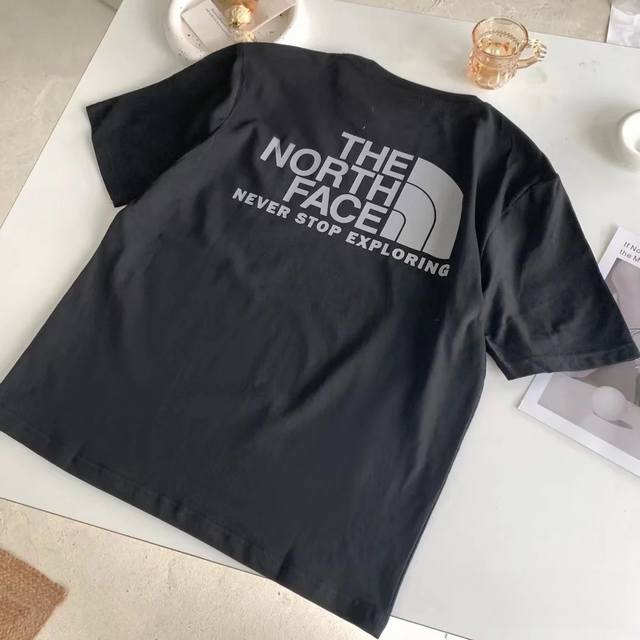 284款The North Face北面高品质短袖，260克双纱面料，现货可报，宽松版型，最大穿到220斤都行，码数Mlxlxxl，颜色：黑色，白色