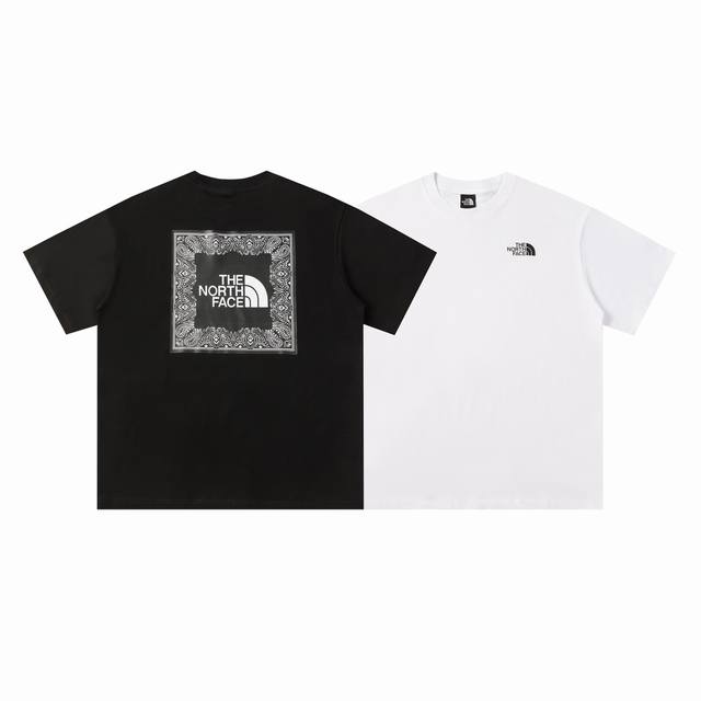 201#The North Face北面高品质短袖，260克双纱面料，现货可报，宽松版型，最大穿到220斤都行，码数Mlxlxxl，颜色：白色，黑色