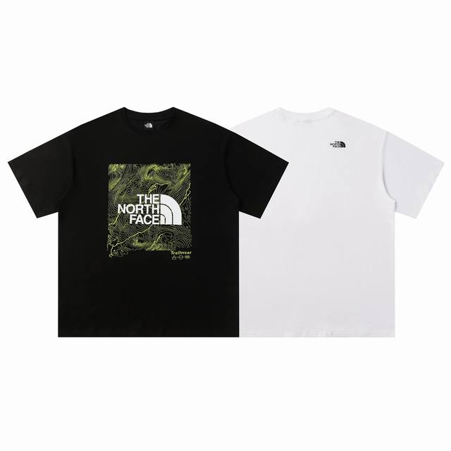 222# The North Face北面高品质短袖，260克双纱面料，现货可报，宽松版型，最大穿到220斤都行，码数Mlxlxxl，颜色：白色，黑色