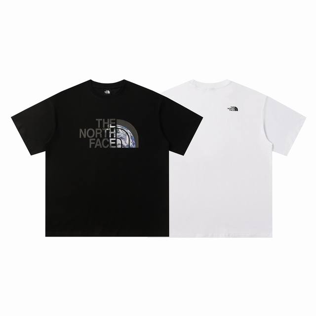 216# The North Face北面高品质短袖，260克双纱面料，现货可报，宽松版型，最大穿到220斤都行，码数Mlxlxxl，颜色：白色，黑色