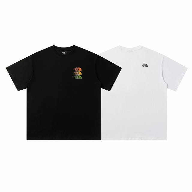 219# The North Face北面高品质短袖，260克双纱面料，现货可报，宽松版型，最大穿到220斤都行，码数Mlxlxxl，颜色：白色，黑色