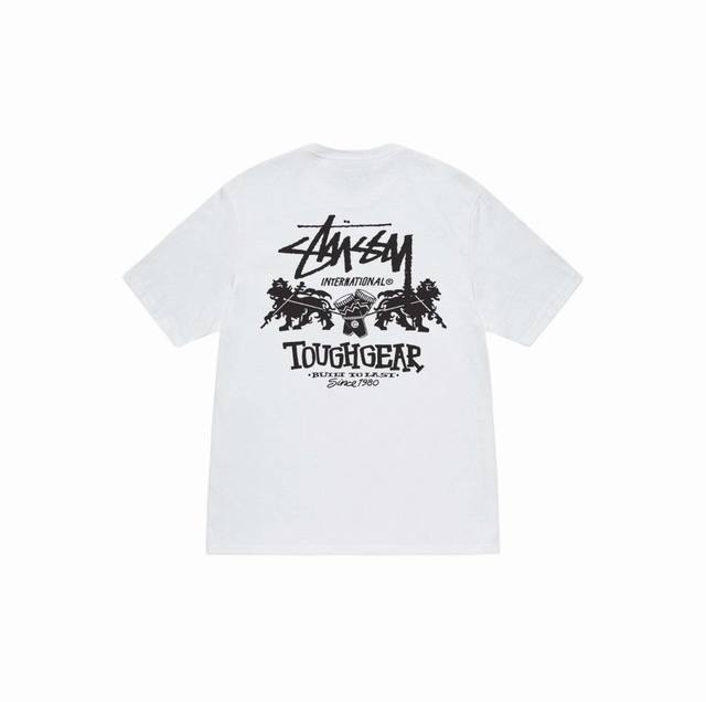 1154款斯图西Stussy高品质短袖，260克双纱面料，现货可报，宽松版型，最大穿到220斤都行，码数Mlxlxxl，颜色：黑色，白色，灰色，藏青色