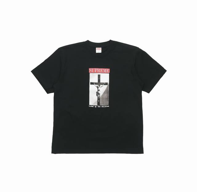 893款Supreme Ss20 Week 1 Loved By The Children Tee 图案印花短袖T恤 男女同款 码数Smlxl 黑色白色