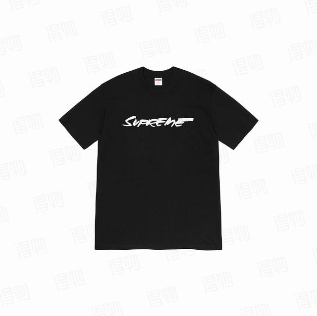 882款Supreme Week 1 Futura Logo Tee Logo 英文字母印花圆领短袖T恤 男女同款 码数Smlxl 黑色白色