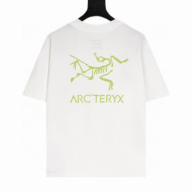 613款Arcteryx始祖鸟数码直喷印花纯棉短袖T恤，男女同款，宽松大版型，码数Mlxlxxl，颜色：黑色，白色