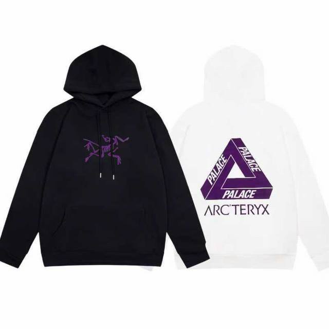 始祖鸟Aycteryx数码直喷印花连帽套头卫衣，380克毛圈纯棉面料，男女同款，百搭外套，码数Mlxlxxl