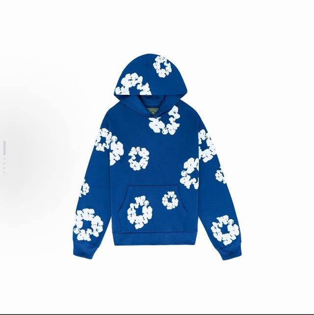 过绿X 顶级外贸版本Cactus Denim Tears Wreath Sweatpants460克重磅100%纯棉发泡卫衣男女同款 订织32支环锭纺460克，