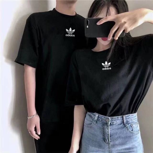 款号A226# Adidas 阿迪达斯三叶草胸前小标短袖快手 Ins 小红书热门爆款众多博主上身款 百搭休闲 正适合当季节驾驭 好不好看 看图说话 不挑人 随意