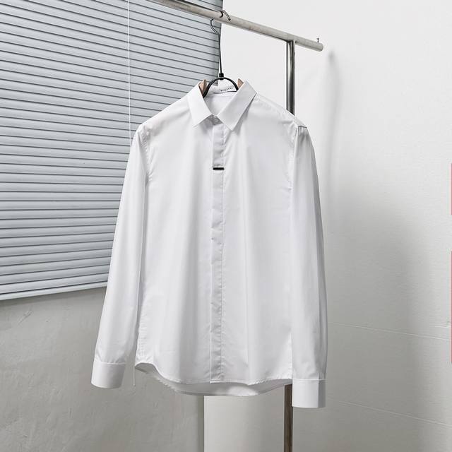 Givench* 纪梵希 门襟经典金属栓扣衬衫 码数：M-4Xl 颜色：黑 白