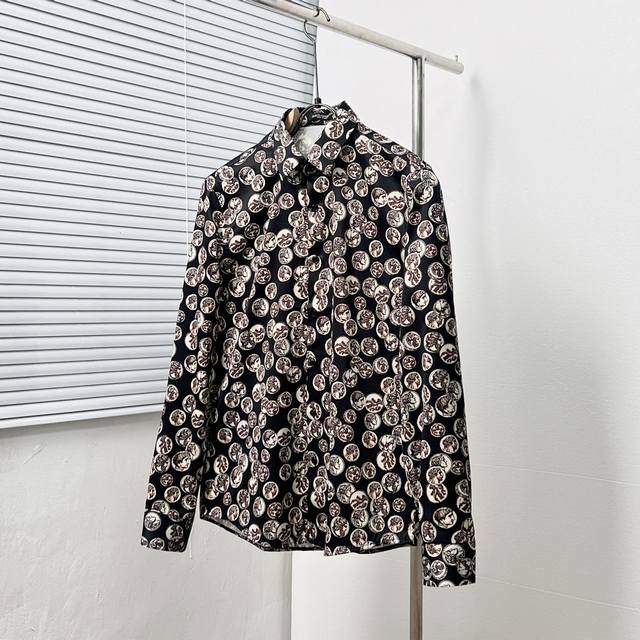 Dolce&Gabban* 杜嘉班* 满幅硬币人物头像印花衬衫 码数：M-3Xl