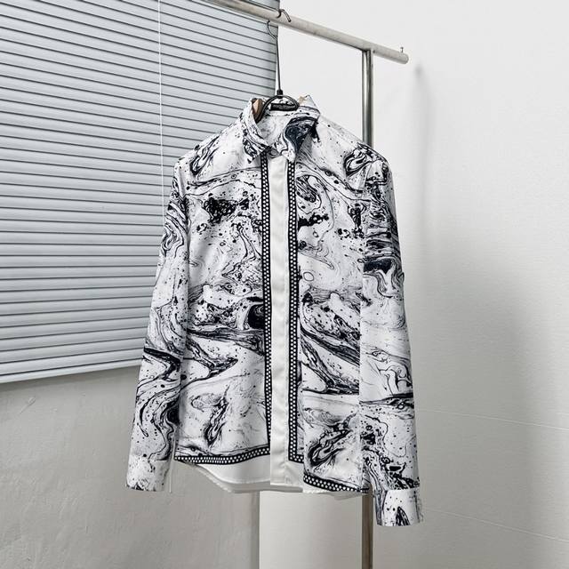 Dolce&Gabban* 杜嘉班* 印象派抽象对位印花衬衫 码数：M-3Xl
