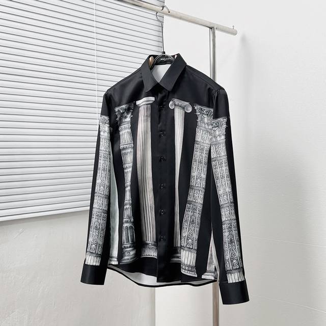 Dolce&Gabban* 杜嘉班* 满幅罗马柱印花衬衫 码数：M-3Xl