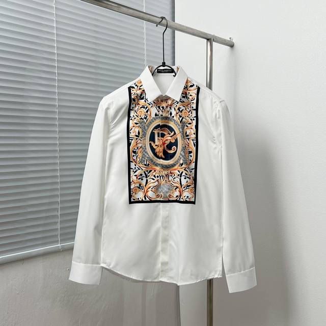Dolce&Gabban* 杜嘉班* 前幅巴洛克对位印花衬衫 码数：M-3Xl