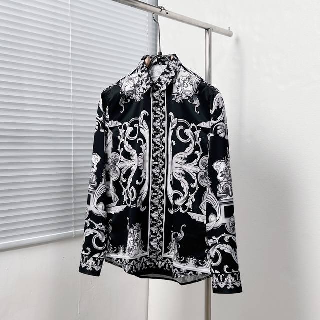 Vers* 范思哲 Silver Baroque印花衬衫 码数：M-3Xl