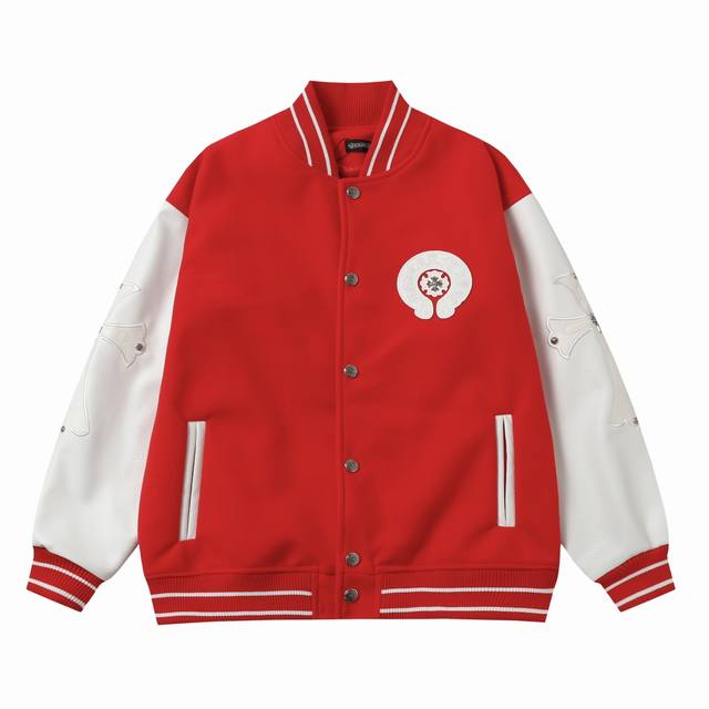 D68 Ch克罗心 Ss走秀款棒球服外套夹克 订购原版开模 历时一个月终于出货了，简直太爱了 上身真的超级帅。抖音某博主讲今年克罗心 新出的会成为未来的趋势，随