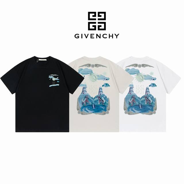 Givenchy纪梵希 康丽数码直喷工艺短袖 双纱260克 ：白色 黑色 灰色 ：Xs-L