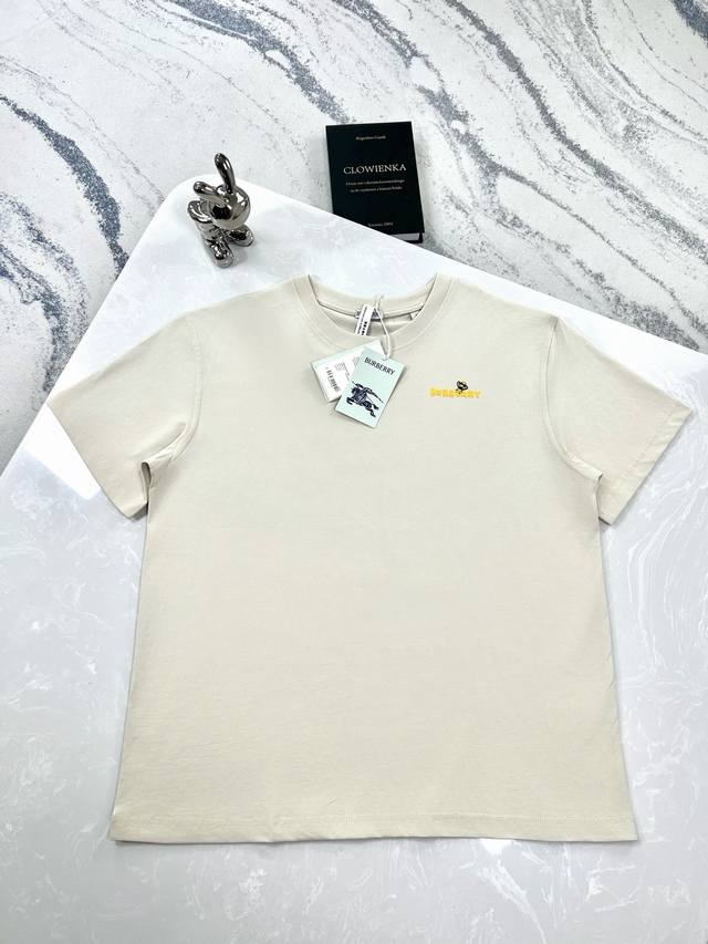 高版本 Burberry-巴宝莉-25新款蜜蜂印花植绒短袖T恤 Size:Xs-L