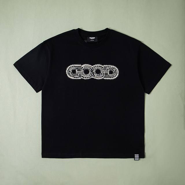 纯原配套 Goodbrand2025Ss碎片金属Logo轻奢时尚高级感短袖T恤男女Good短袖 印花特殊订制烫钻 全套辅料细节 Yb内置洗衣袋 还原1比1 男女