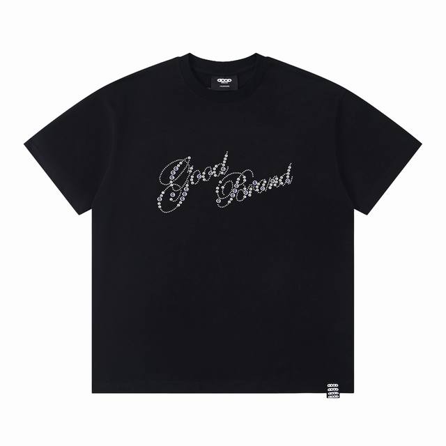 纯原配套 Goodbrand 2025Ss Good花体烫片小花轻奢时尚高级感短袖 纯棉面料 印花烫钻工艺 全套辅料细节 Yb内置洗衣袋 还原1比1 男女同款