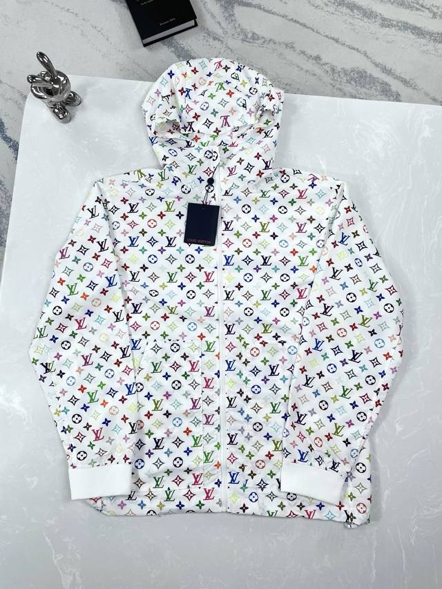 高版本 Louis Vuitton-路易威登-25Ss印花防晒衣满印连帽外套 Size:Xs-L