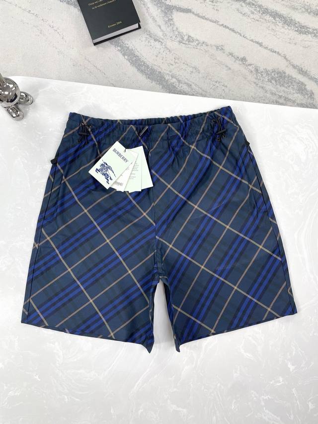 高版本 Burberry-巴宝莉-25Ss新款格纹松紧扣短裤 Size:Xs-L