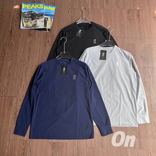 纯原臻品 原厂跟单 On昂跑25最新一代多功能户外吸湿速干透气柔软舒适排汗基础男女款综训性能极简百搭经典运动休闲慢跑健身徒步长袖Tee打底衫T恤衫 男女同款♀三