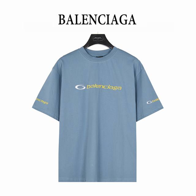 Balenciga 巴黎世家 25Ss Tracksuit Logo廓形刺绣短袖T恤 采用纯棉柔软平纹面料，对色定染面料 进口立体前后绣花工艺，潮流感十足，定染