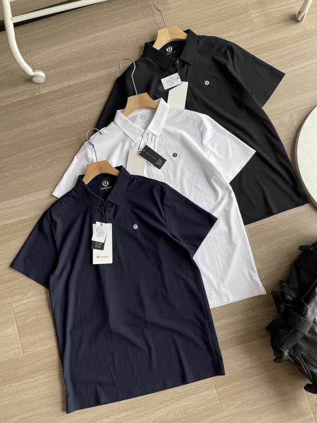Lululemon 露露Uv-Protective 男士网球休闲衫 Striped Mesh Tennis Polo短袖男速干！！ 商品信息 设计理念 不怕汗水