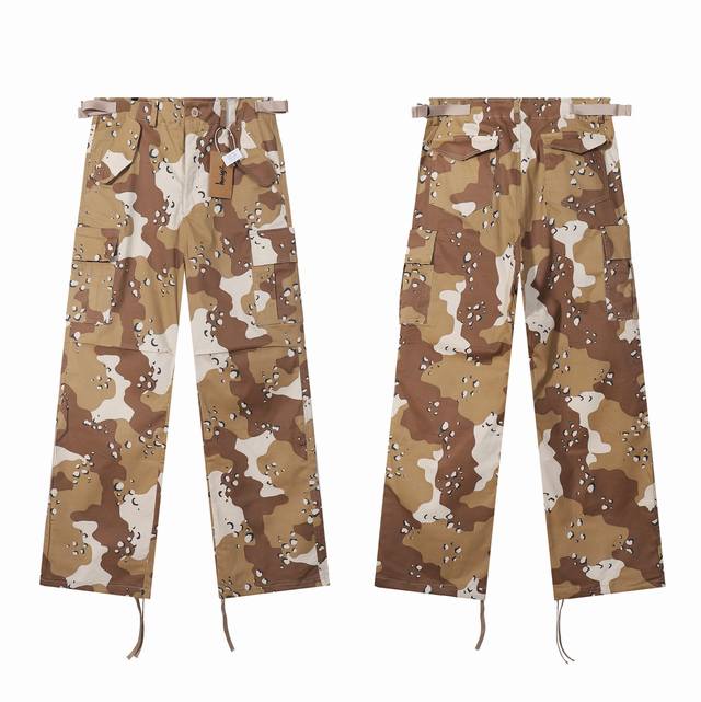 顶级版本 原厂出品Stussy斯图西 Military Cargo Pant沙漠迷彩 工装复古多口袋 含腰带可调节 16盎司高克重耐磨质感满分 美潮街头复古休闲
