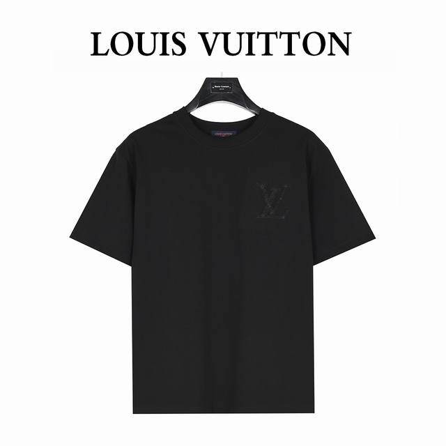 Louis Vuitton 路易威登 25Ss 暗纹立体大Logo绳绣短袖T恤 购入原版开模打造，全套定制辅料，所有细节完美还原 定织定染260G纯棉双纱紧密棉