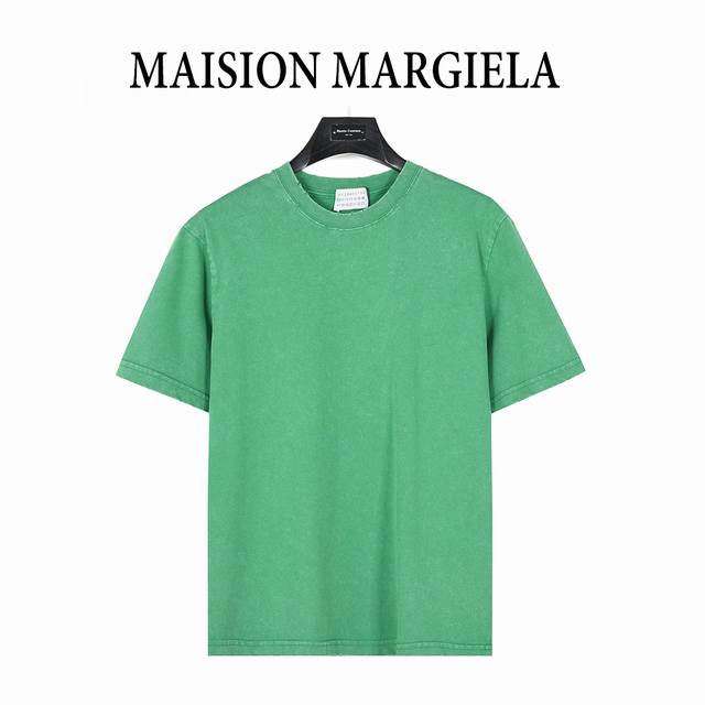 Maisonmargiela 马吉拉 25Ss 后背数字牙刷绣喷马溜洗水短袖T恤 原版开发 手感柔顺不变形不缩水 独家定织定染高克重紧密精梳棉面料 质感柔软舒适