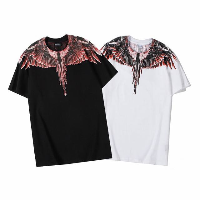 B 原创国潮Mb黑红色翅膀短袖纯棉T恤 码数 M L Xl Xxl 特价80 特价不退换