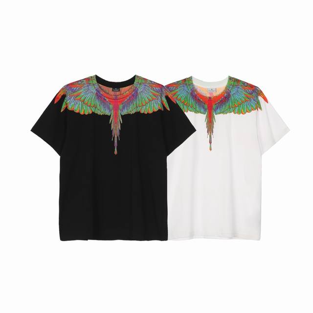 B 原创国潮Mb翅膀热反应印花纯棉T恤 码数 M L Xl Xxl 特价80 特价不退换