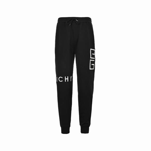 Givenchy 纪梵希 刺绣四宫格长裤 定制400克双纱紧密全棉卫衣面料，面料定织定染，螺纹与衣身布料颜色一致平车拼接， 刺绣处选用进口田岛刺绣机 针数高达8