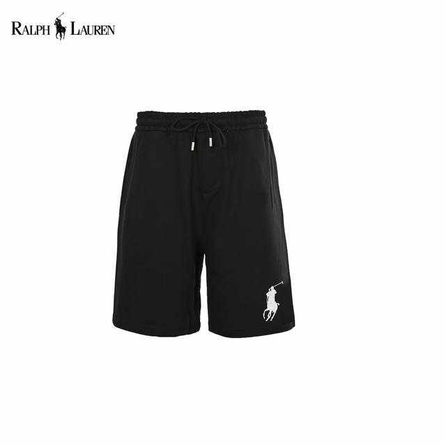 Ralph Lauren 拉夫劳伦 基础款大马刺绣短裤 男女款 纯棉面料 比普通的面料更加好穿舒适不臃肿 螺纹定织定染 经典小马刺绣Logo 领口交叉走线细节