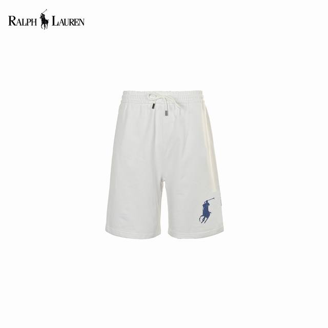 Ralph Lauren 拉夫劳伦 基础款大马刺绣短裤 男女款 纯棉面料 比普通的面料更加好穿舒适不臃肿 螺纹定织定染 经典小马刺绣Logo 领口交叉走线细节