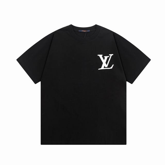 6677# Louis Vuitton 路易威登 高品质320克 字母棋盘格印花 原版面料 官方同款 短袖T恤 同缸染面料 手感非常舒服 春夏最新砖柜同步 时尚