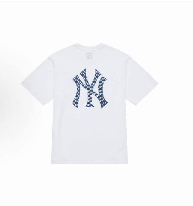 款号 614 Mlb 老花系列 Ss24 波士顿红袜队 美式复古大Logo印花圆领短袖T恤 面料 纯棉双纱260克 颜色 黑色 白色 奶油色 天蓝色 码数 S