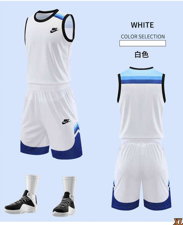 耐克 独家实拍上新夏季篮球服童装成人篮球服套装两件套运动服休闲服薄款速干球服无袖背心圆领T恤+短裤，本季主打，货源充足，放心主推，高端品质，经典设计，做工出色，