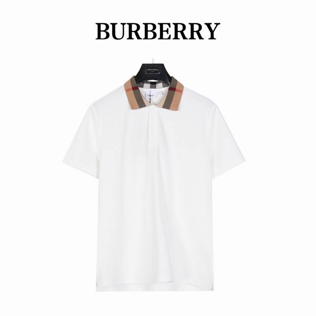 Burberry 巴宝莉 经典领口格纹短袖Polo衫 1:1经典复刻，合身版型Polo 衫，选用专柜优质大网眼布珠地棉面料打造， 跟市场上小网眼珠地普通仿货不一