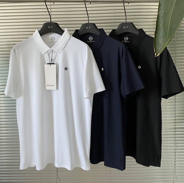 Lululemon 露露Uv-Protective 男士网球休闲衫 Striped Mesh Tennis Polo短袖男速干！！ 商品信息 设计理念 不怕汗水