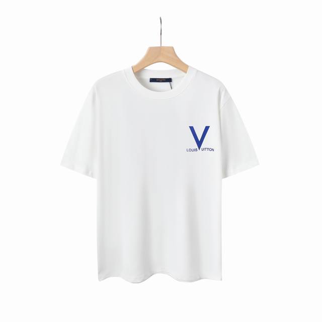 6641# Louis Vuitton 路易威登 秀场限定23Ss新款宇航员 印花Logo标识圆领短袖. 手感非常舒服 春夏最新砖柜同步 Os落肩版型 时尚又个