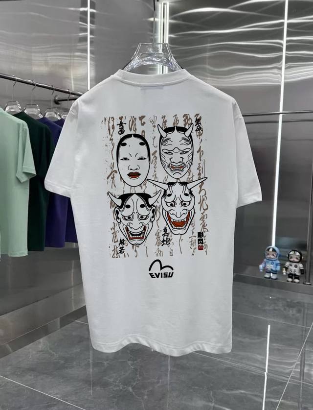 福神般若系列 专柜款复古情侣 印花短袖T落肩袖 重磅2 G精梳棉材质 透气舒适 进口外贸级专柜印花，随意搓洗不褪色不变形。 情侣款 男女同款哦