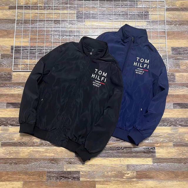 新款上新 爆款推荐独家经典海外代购版本 Tommy Hilfiger 汤米 秋季新款胸前刺绣拉链男女情侣款夹克外套上衣 情侣款汤姆立领胸前采用红白蓝Logo刺绣