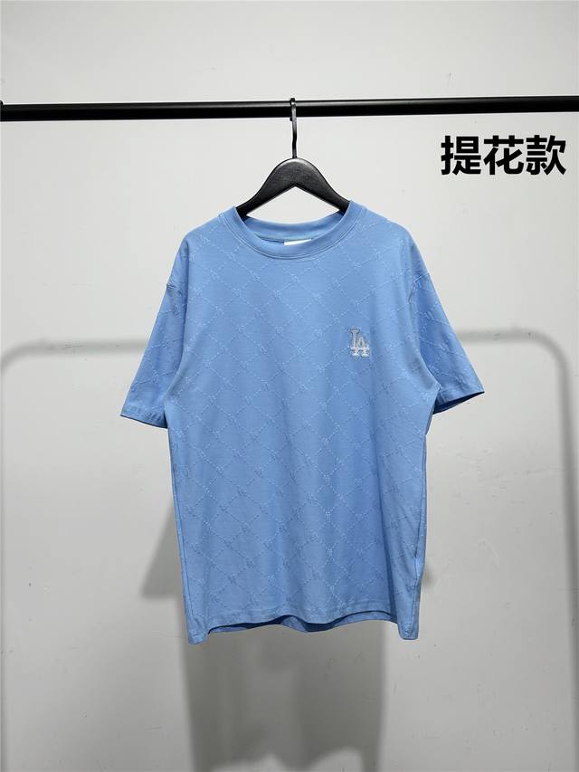 高品质！Mlb柜子新款满印提花短袖T恤！三标齐全，三联吊卡，原厂包装！通肩压条保证舒适性！高端品质2025Mlb Ny 满印提花款 情侣圆领短袖高端品质 专柜1